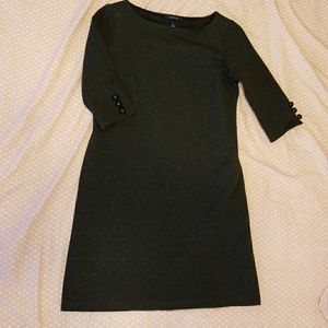 Lands End grey shift dress